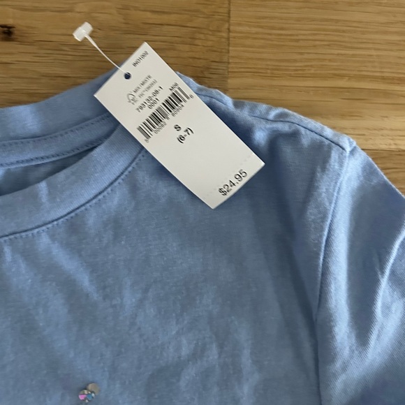 Gap Kids Unicorn Sparkle Blue Short Sleeve Tee Shirt Size S 6-7 - Picture 4 of 5